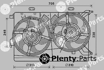 AVA Quality Cooling FT7607 — Fan, engine cooling