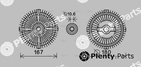 Ava Quality Cooling MSC500 — Clutch, radiator fan
