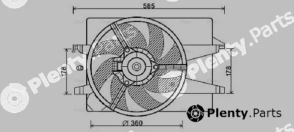 Ava Quality Cooling FD7551 — Fan, engine cooling