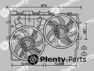 Ava Quality Cooling FT7584 — Fan, engine cooling
