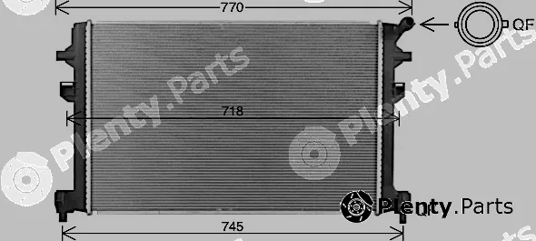 Ava Quality Cooling VN2426 — Radiator, engine cooling