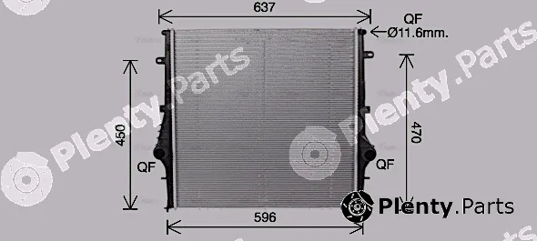 Ava Quality Cooling AL2146 — Radiator, engine cooling