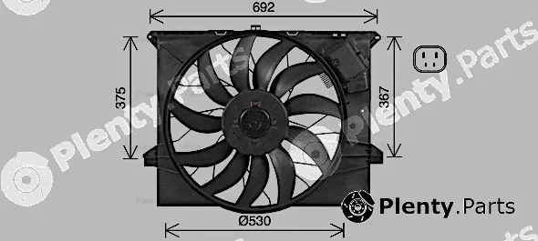 AVA Quality Cooling MS7745 — Fan, engine cooling