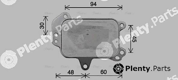 Ava Quality Cooling PE3424 — Oil Cooler, engine oil