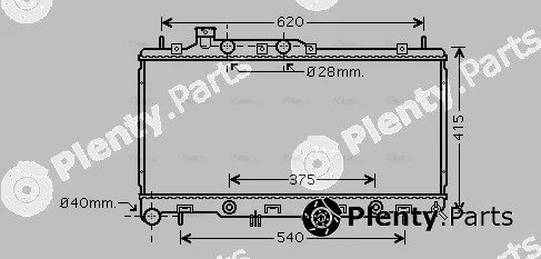 Ava Quality Cooling SU2069 — Radiator, engine cooling