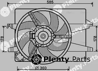 Ava Quality Cooling FD7553 — Fan, engine cooling