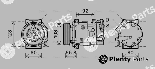Ava Quality Cooling CNK282 — Compressor, air conditioning