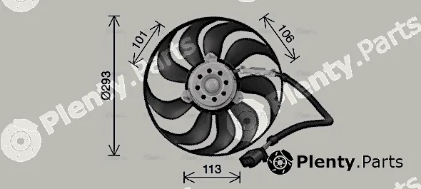 Ava Quality Cooling VN7546 — Fan, engine cooling