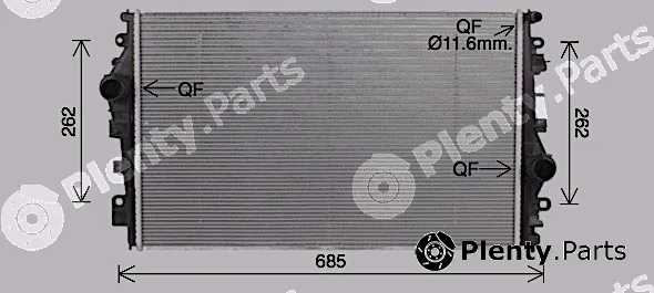 Ava Quality Cooling AL2147 — Radiator, engine cooling