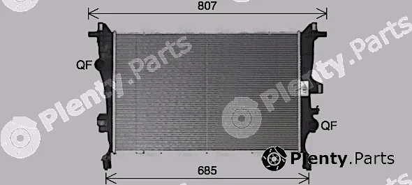 Ava Quality Cooling FT2466 — Radiator, engine cooling