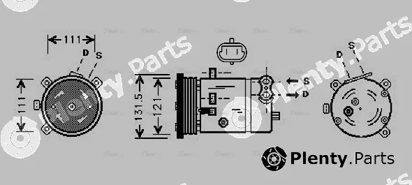 Ava Quality Cooling DWAK038 — Compressor, air conditioning