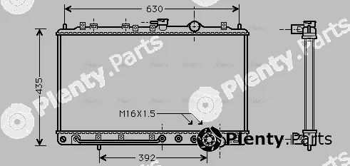 AVA Quality Cooling HY2074 — Radiator, engine cooling