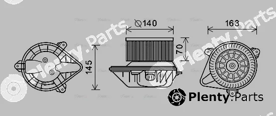Ava Quality Cooling PE8375 — Interior Blower