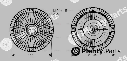 Ava Quality Cooling AIC285 — Clutch, radiator fan