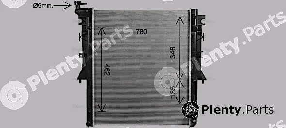 Ava Quality Cooling MT2281 — Radiator, engine cooling