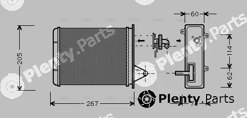 Ava Quality Cooling FT6089 — Heat Exchanger, interior heating