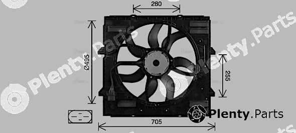 Ava Quality Cooling VN7552 — Fan, engine cooling