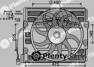 Ava Quality Cooling BW7527 — Fan, engine cooling