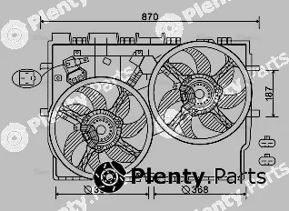 Ava Quality Cooling FT7585 — Fan, engine cooling