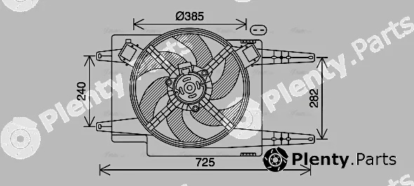 Ava Quality Cooling AL7525 — Fan, engine cooling