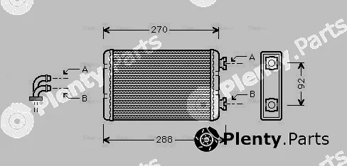 Ava Quality Cooling BW6173 — Heat Exchanger, interior heating