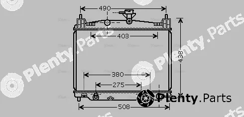 Ava Quality Cooling MZ2215 — Radiator, engine cooling