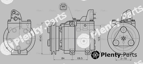 AVA Quality Cooling FDAK712 — Compressor, air conditioning