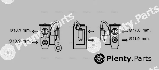 Ava Quality Cooling BW1431 — Expansion Valve, air conditioning