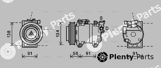 AVA Quality Cooling DNK344 — Compressor, air conditioning