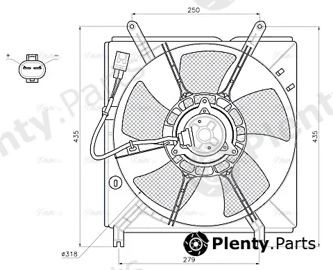 Ava Quality Cooling TO7800 — Fan, engine cooling