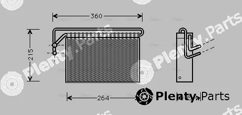 Ava Quality Cooling BWV024 — Evaporator, air conditioning