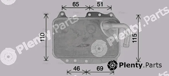 Ava Quality Cooling AI3437 — Oil Cooler, engine oil