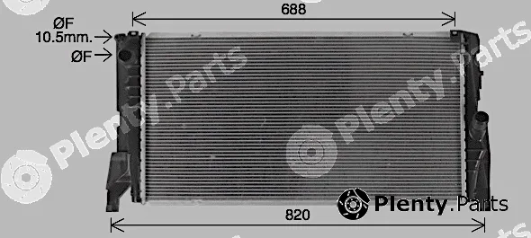 Ava Quality Cooling BW2585 — Radiator, engine cooling