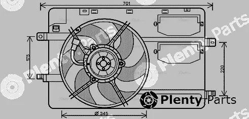 Ava Quality Cooling MC7506 — Fan, engine cooling