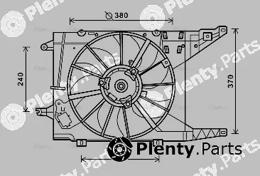 AVA Quality Cooling RT7549 — Fan, engine cooling