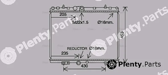 Ava Quality Cooling CN2312 — Radiator, engine cooling