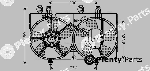 AVA Quality Cooling DN7511 — Fan, engine cooling