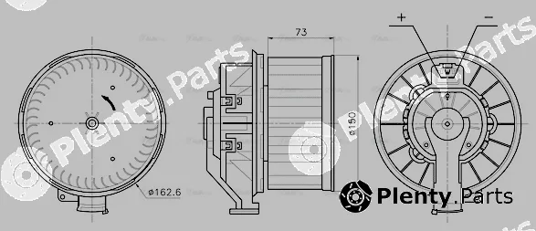 Ava Quality Cooling VN8445 — Interior Blower