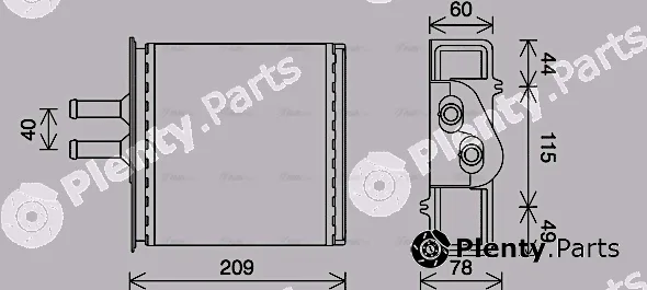 AVA Quality Cooling FT6463 — Heat Exchanger, interior heating