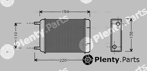 Ava Quality Cooling AU6049 — Heat Exchanger, interior heating