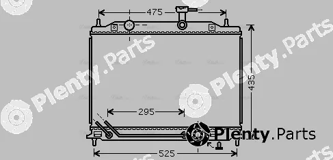 Ava Quality Cooling KA2080 — Radiator, engine cooling