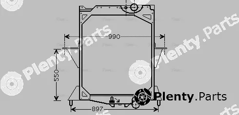 Ava Quality Cooling VL2042 — Radiator, engine cooling