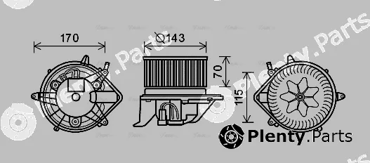 Ava Quality Cooling BW8461 — Interior Blower