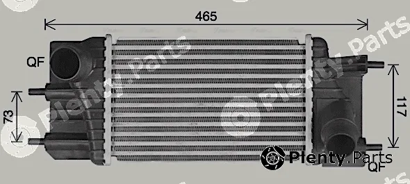 Ava Quality Cooling DN4460 — Charge Air Cooler