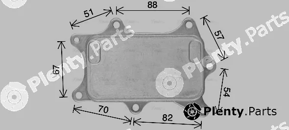 Ava Quality Cooling MS3760 — Oil Cooler, engine oil