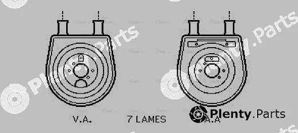 Ava Quality Cooling HY3154 — Oil Cooler, engine oil
