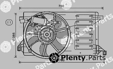 Ava Quality Cooling MZ7554 — Fan, engine cooling