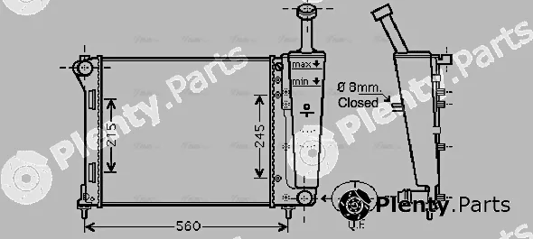 Ava Quality Cooling FT2404 — Radiator, engine cooling