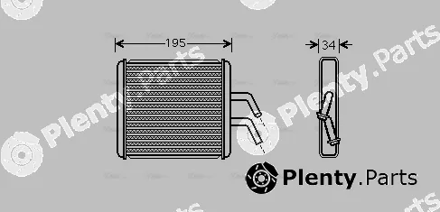 Ava Quality Cooling KA6044 — Heat Exchanger, interior heating