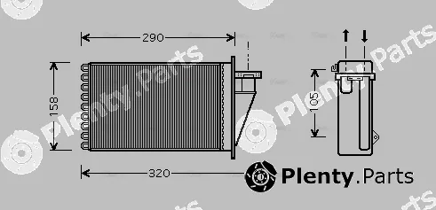 Ava Quality Cooling FT6266 — Heat Exchanger, interior heating